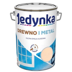 Jedynka Do Drewna I Metalu Kremowa Mat  5L