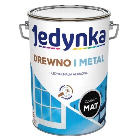 Jedynka Do Drewna I Metalu Czarna Mat 5L