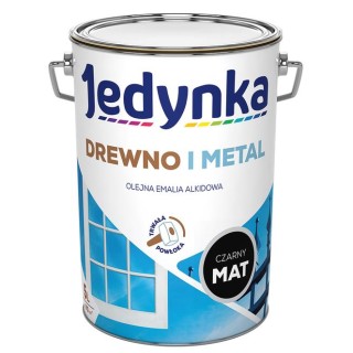 Jedynka Do Drewna I Metalu Czarna Mat 5L