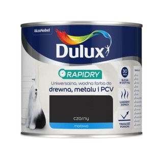 Emalia Akrylowa Dulux Rapidry Czarny Mat  0,4L