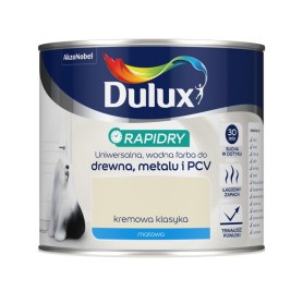 Emalia Akrylowa Dulux Rapidry Kremowa  Klasyka Mat 0,4L