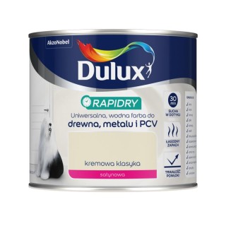 Emalia Akrylowa Dulux Rapidry Kremowa  Klasyka Satynowa 0,4L