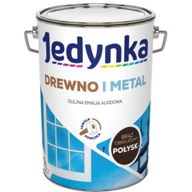 Jedynka Do Drewna I Metalu Brąz  Czekoladowy 5L