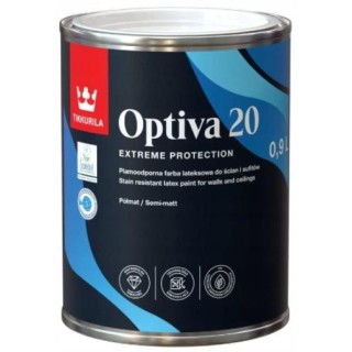 Farba lateksowa Optiva Semi Matt 20 0,9L  Baza A1 Tikkurila