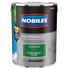 Emalia Nobiles Chlorokauczuk ZIELONY MIĘTOWY 5L/5.5L RAL6029