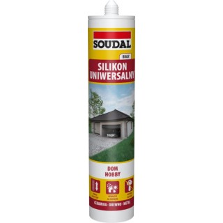 SILIKON UNIWERSALNY BIAŁY 300ml/280ml 137658 SOUDAL