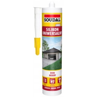 Silikon uniwersalny Soudal 280ml szary