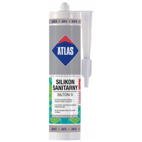 Silikon sanitarny Silton S 203 Stalowy 280ml Atlas