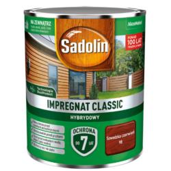 Impregnat Classic Hybrydowy Szwedzka Czerwień 0,75L Sadolin