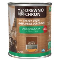 Lakierobejca 2W1 Orzech Ciemny 0,75L Drewnochron