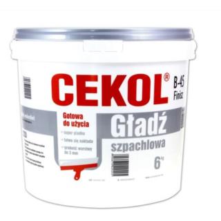 Gładź szpachlowa Cekol B-45 Finisz 6kg