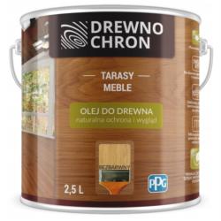 Olej do Drewna Bezbarwny 2,5L Drewnochron