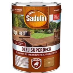 Olej Do Tarasów i Mebli Ogrodowych Superdeck Dąb 5L Sadolin