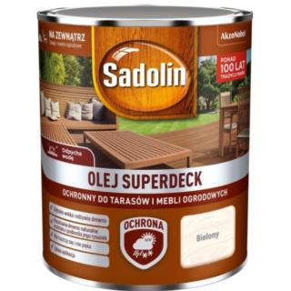 Olej do Tarasów Superdeck Bielony 0,75L Sadolin