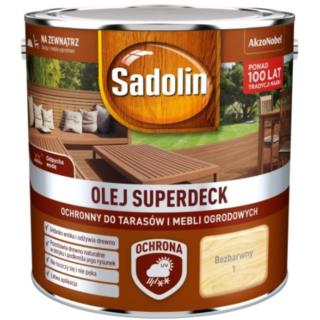 Olej do Tarasów Superdeck Bezbarwny 2,5L Sadolin