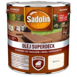 Olej do Tarasów Superdeck Bielony 2,5L Sadolin