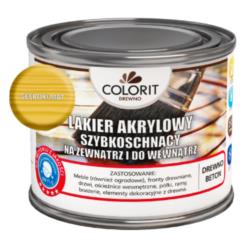 Lakier Akrylowy Do Drewna Bezbarwny 375ml Głęboki Mat Colorit Drewno