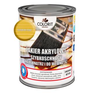 Lakier Akrylowy Do Drewna Bezbarwny Głęboki Mat 0,75L Colorit Drewno