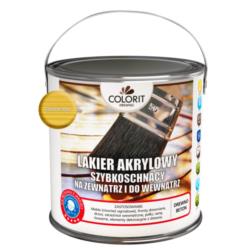 Lakier Akrylowy Do Drewna Bezbarwny Głęboki Mat 2,5L Colorit Drewno