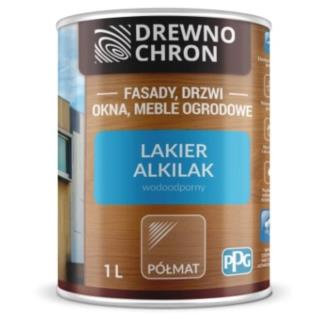 Lakier Do Drewna Alkilak Półmat 1L Drewnochron