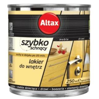 Lakier Szybkoschnący Bezbarwny Połysk 0,25L Altax