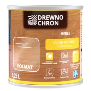 Lakier Do Drewna Do Mebli Półmat 0,25L Drewnochron