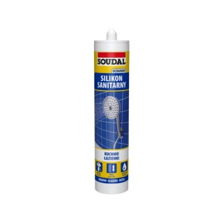 SILIKON SANITARNY BEZBARWNY 300ml/280ml 104492 SOUDAL 137549