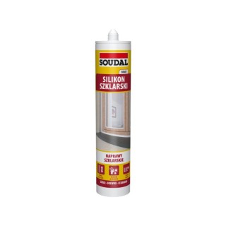 SILIKON SZKLARSKI BIAŁY 300ml/280ml SOUDAL