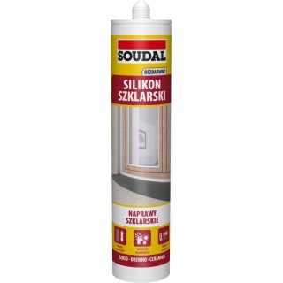 SILIKON SZKLARSKI BEZBARWNY 280ml SOUDAL 137666