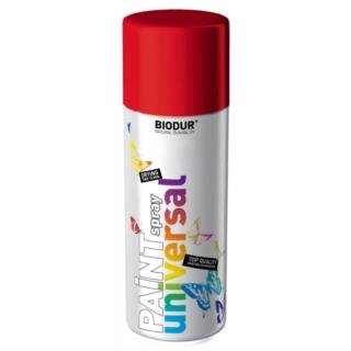 Emalia Biodur Paint Spray Universal Czerwony Sygnałowy 0,4L