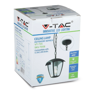 Lampa Zewnętrzna V-TAC VT-735 Czarna 7058