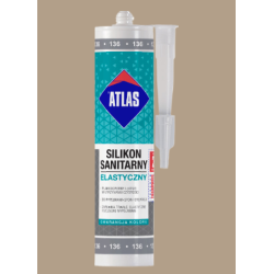 Silikon Sanitarny Atlas Elastyczny 020 280ml Beżowy