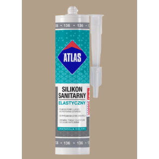 Silikon sanitarny 280ml beżowy Atlas 020