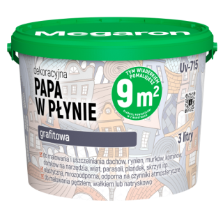 DEKORACYJNA PAPA W PŁYNIE 3L MEGARON GRAFIT