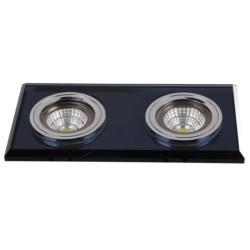 Oprawa Stropowa Luk II Black Auhilon 2x10W GU10 Czarna CG-03/2 SQ BLACK