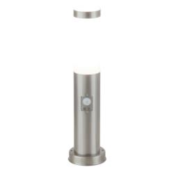 Lampa Ogrodowa Słupek Z Czujnikiem Ruchu Inox Torch Rabalux 45cm E27 25W Chrom Satyna 8267