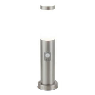 Lampa Ogrodowa Słupek Z Czujnikiem Ruchu Inox Torch Rabalux 45cm E27 25W Chrom Satyna 8267