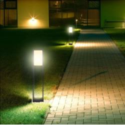 Lampa Ogrodowa Słupek Samsung Chip V-TAC 80cm LED 10W Czarny 20113 VT-33