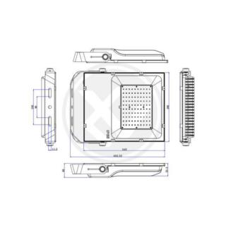 Projektor LED Px-100W 5000K 0550 Lvt