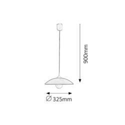 LAMPA WISZĄCA CUPOLA RANGE D30 BIAŁA