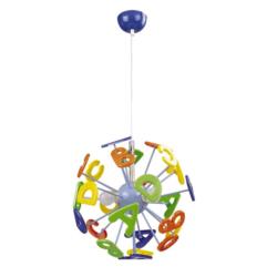 LAMPA WISZĄCA ABC E14/3x40W WIELOKOLOR