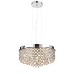 Lampa Wisząca Sufitowa Amapola Auhilon Srebrna G9 7x28W+LED MD7068-7C