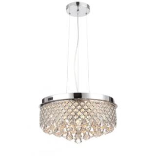 Lampa Wisząca Sufitowa Amapola Auhilon Srebrna G9 7x28W+LED MD7068-7C