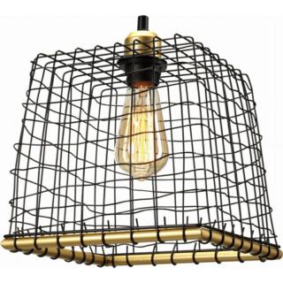 Lampa Wisząca Sufitowa Basket Auhilon E27 Czarna P19003