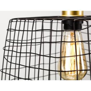 Lampa Wisząca Sufitowa Basket Auhilon E27 Czarna P19003