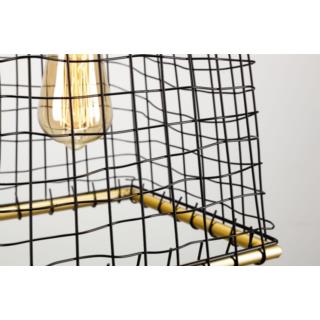 Lampa Wisząca Sufitowa Basket Auhilon E27 Czarna P19003