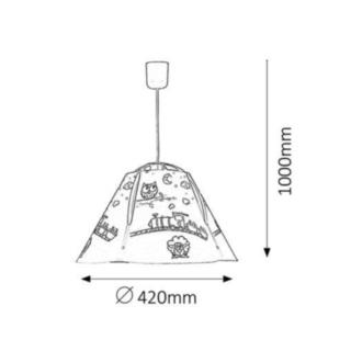 Lampa Wisząca Sufitowa Shepherd Rabalux E27 60W Sowy 4566