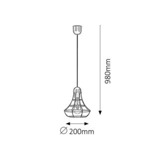 LAMPA WISZĄCA RAMSEY E2760/W