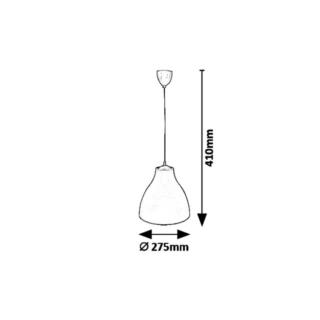 Lampa Wisząca Morris E-27 1 X Max40W 5058 Nibieski******