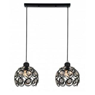 Lampa Wisząca Sufitowa Florence Agora E27 2x40W Czarna 17340/2L-BL